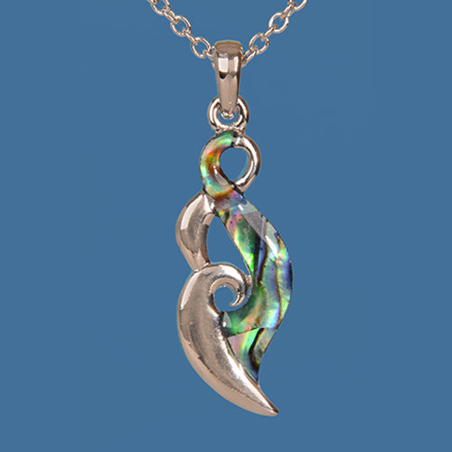 Twist Paua Pendant - Version 2