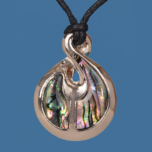 Twist Paua Pendant - Version 3