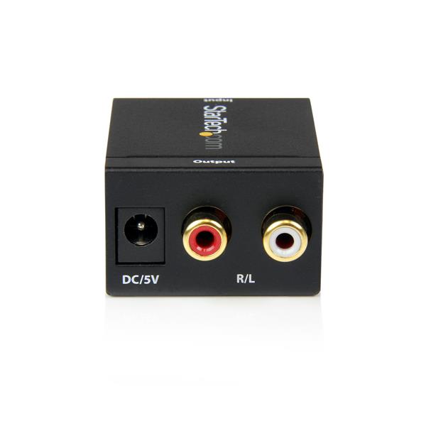 SPDIF Digital Coaxial or Toslink Optical to Stereo RCA Audio Converter