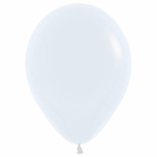 12cm Standard White Latex Balloons  - Pack of 50