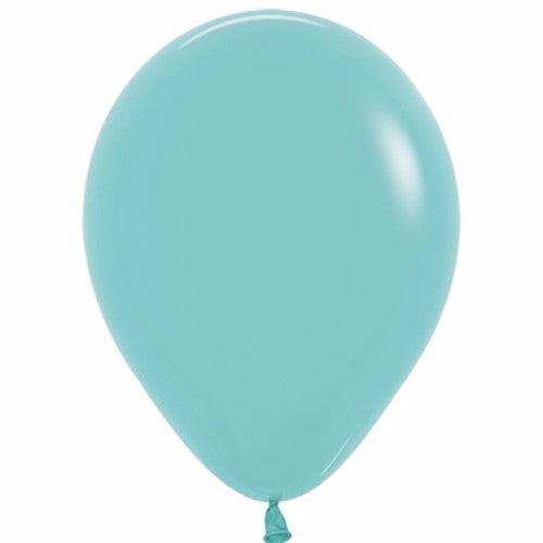 Bright aquamarine green latex balloons, 30cm, pack of 100, perfect for vibrant party decorations and celebrations.