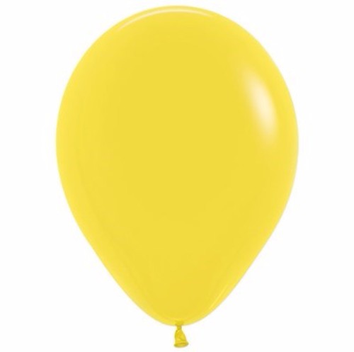 Bright yellow latex balloons in a pack of 100, ideal for vibrant decorations at any celebration or event.