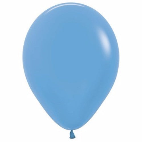 Neon blue balloons pack of 25, perfect for vibrant party decor and celebrations, measuring 30cm each.