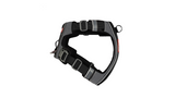 Black ED X-Link Large Dog Harness with front and rear clip for training, ergonomic design, reflective safety features.