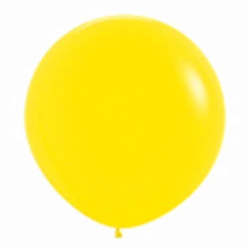 Standard yellow latex balloons 90cm, sold in a pack of 2, perfect for parties and celebrations.