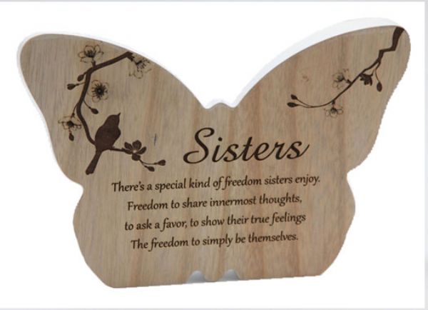 Plaque - Sister Butterfly