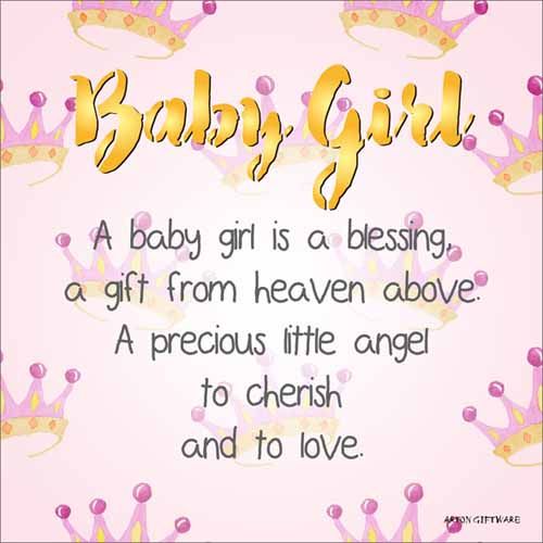 LED Block - Baby Girl Enlightened Wishes