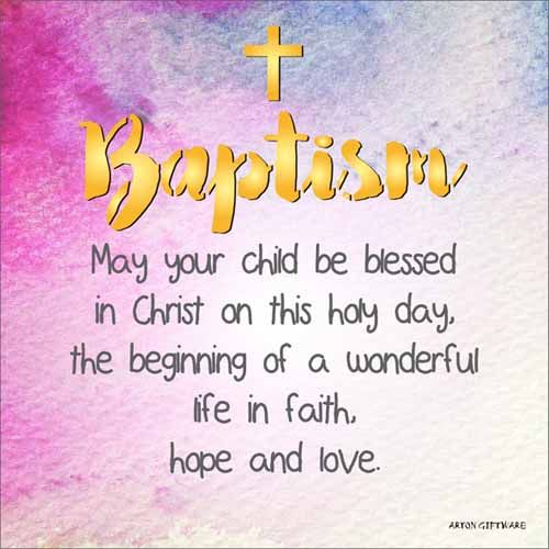 LED Block - Baptism Enlightened Wishes