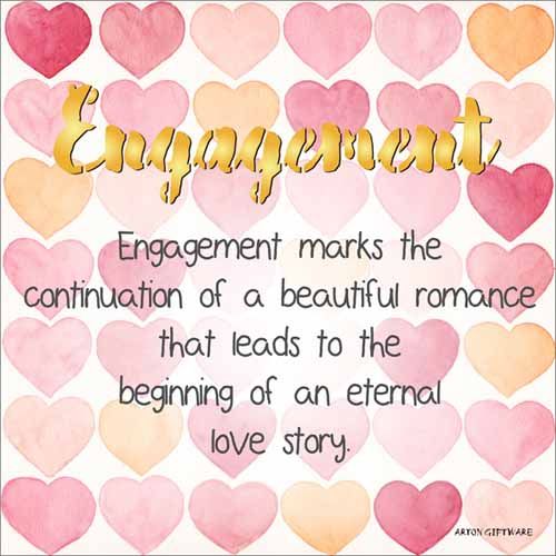 LED Block - Engagement Enlightened Wishes