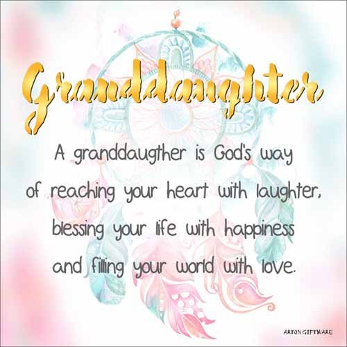 LED Block - Granddaughter Enlightened Wishes