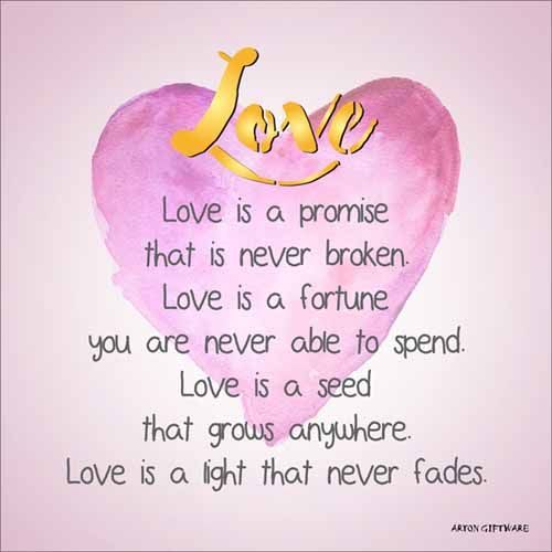 LED Block - Love Enlightened Wishes