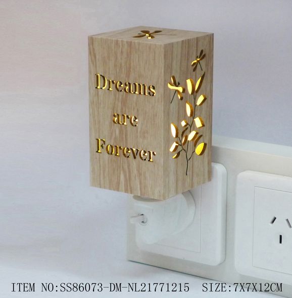 Wall Plug Night Light featuring star patterns, offering gentle illumination for restful sleep in children's rooms or hallways.