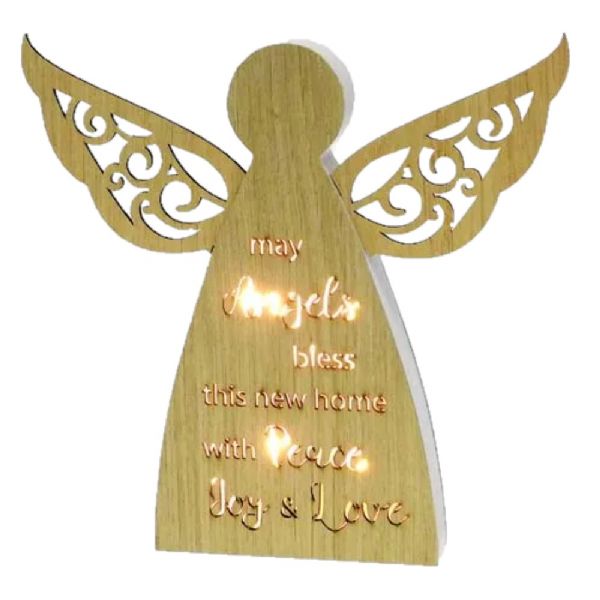 Starlight New Home Angel LED Plaque