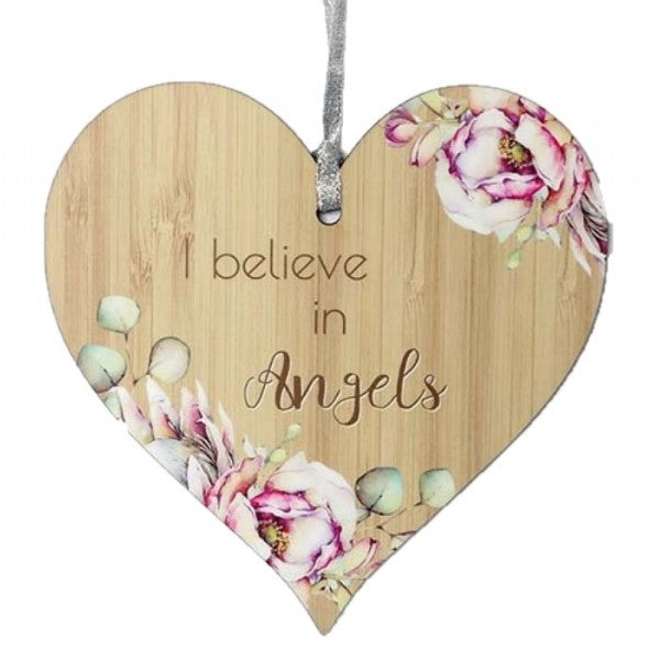 Angel Bunch of Joy Hanging Heart Plaque