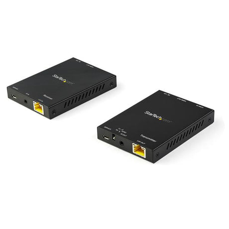 HDMI over CAT6 Extender Kit transmitting 4K 60Hz video up to 165 ft with HDR support for vibrant, high-quality images.