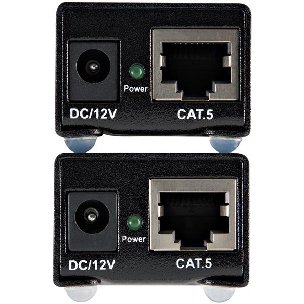 VGA to Cat 5 Monitor Extender Kit for 250ft connections, ideal for classrooms, boardrooms, and industrial use.