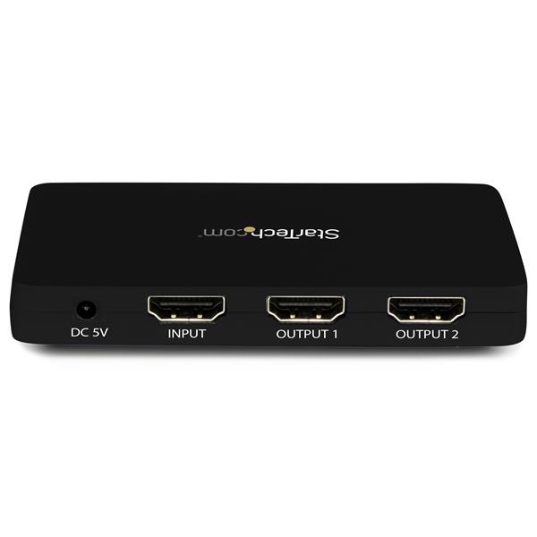 4K HDMI 2-Port Video Splitter – 1x2 HDMI Splitter  w/ Solid Housing – 4K 30Hz