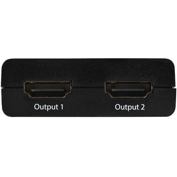 4K HDMI 2-Port Video Splitter – Powered by USB or Power Adapter – 4K 30Hz