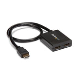 4K HDMI 2-Port Video Splitter – Powered by USB or Power Adapter – 4K 30Hz