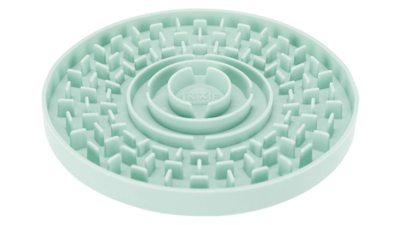 Mint-colored Junior Licking Plate for Dogs, 15cm, promotes calm eating and mental stimulation with durable TPR material.