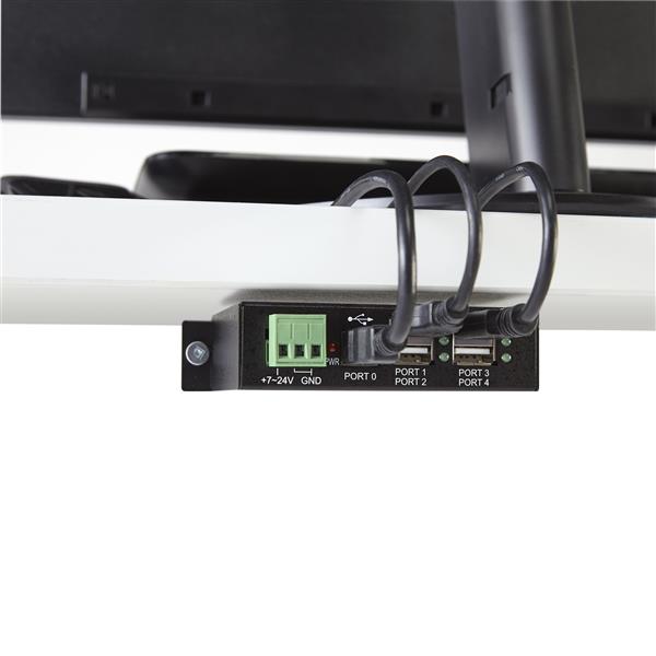 Mountable 4 Port Rugged Industrial USB Hub