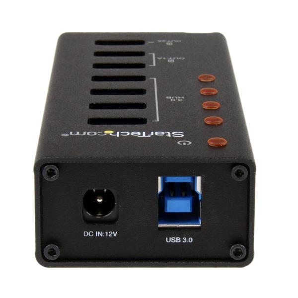 4 Port USB 3.0 Hub plus 3 Dedicated USB Charging Ports (2 x 1A & 1 x 2A)