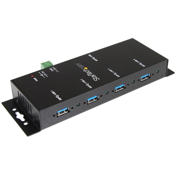 4-Port Industrial USB 3.0 Hub - Mountable