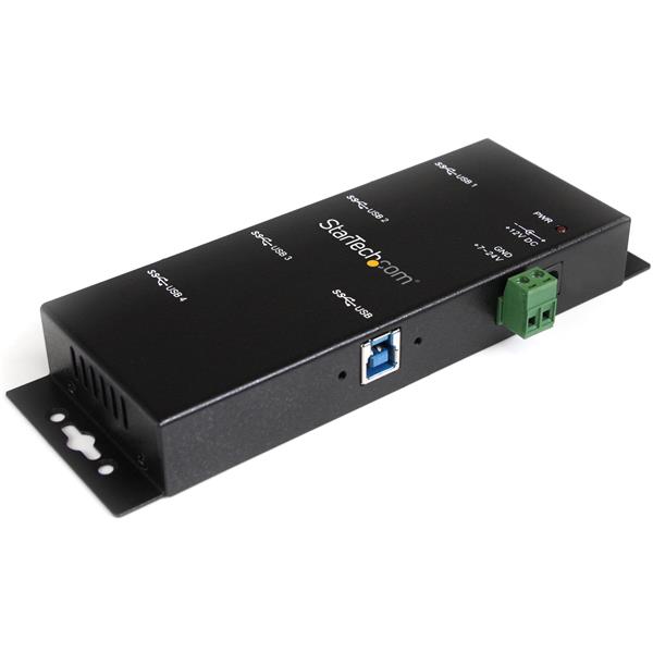 4-Port Industrial USB 3.0 Hub - Mountable
