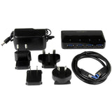 4-Port USB 3.0 Hub plus Dedicated Charging Port - 1 x 2.4A Port