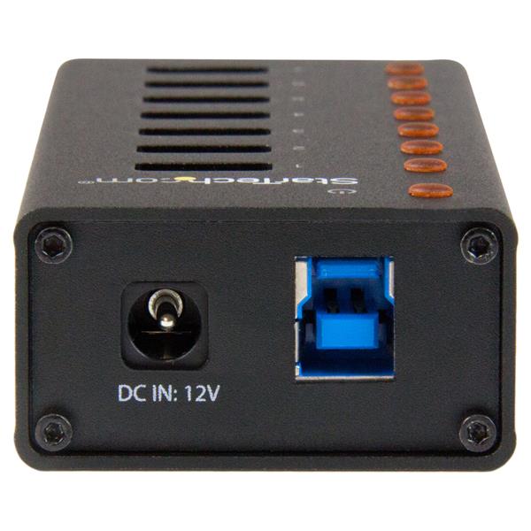 7-Port USB 3.0 Hub - Desktop or Wall-Mountable Metal Enclosure
