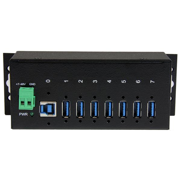 7-Port Industrial USB 3.0 Hub with ESD Protection