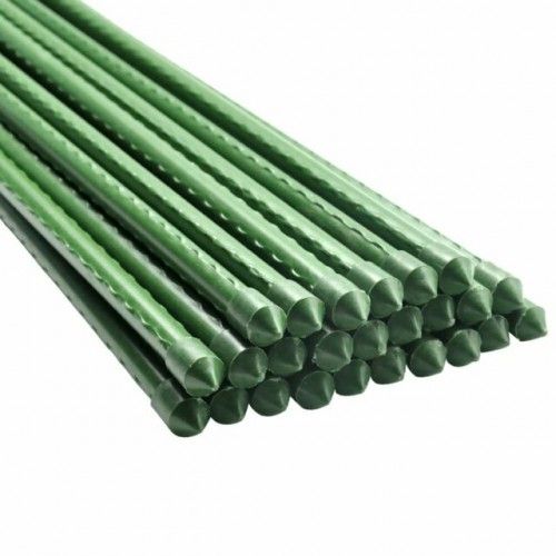 GARDEN STAKE-  XCEL Green Plastic Tube (8mm x 0.9metre) Pack of 10
