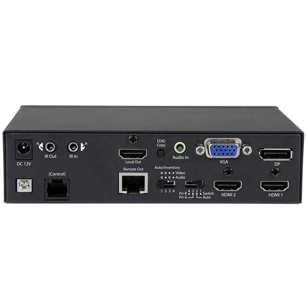 Multi-Input HDBaseT Extender Switch - DisplayPort, VGA and HDMI Over CAT5 - 4K
