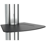 TV Cart - For 32" to 70" TVs - One-Touch Height Adjustment