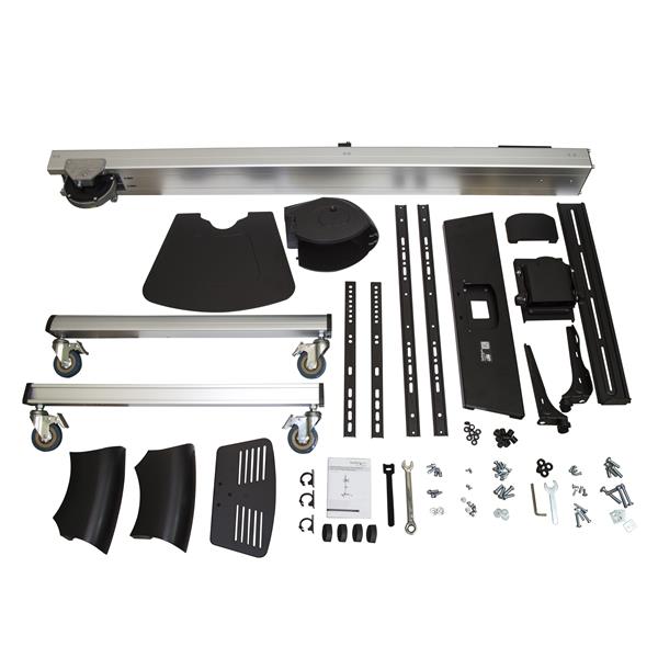 TV Cart - For 32" to 70" TVs - One-Touch Height Adjustment