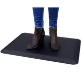 Ergonomic anti-fatigue mat for standing desks, 20"x30", offers cushioned comfort, promotes movement, and prevents slipping.