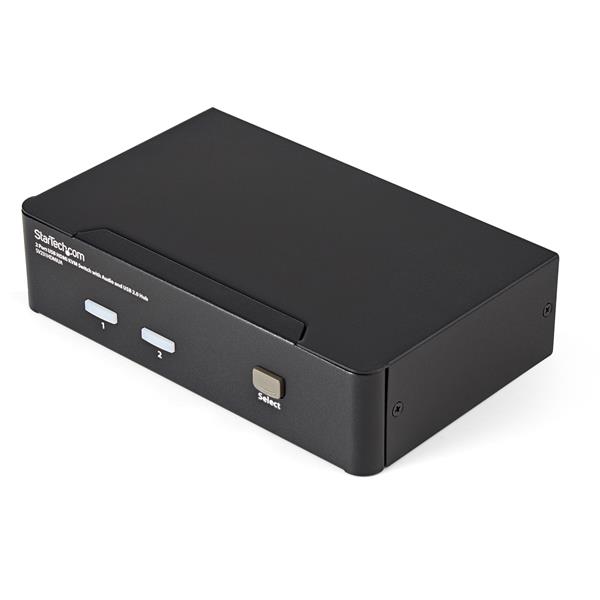 2 Port USB HDMI KVM Switch with Audio and USB 2.0 Hub