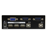 2 Port Professional USB KVM Switch Kit with Cables