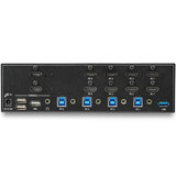 4 Port HDMI KVM Switch - 4K 30Hz - Dual Display