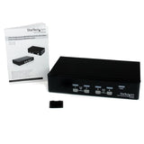4 Port Professional VGA USB KVM Switch with Hub