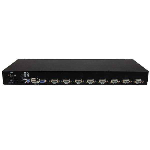 8 Port 1U Rackmount USB PS/2 KVM Switch with OSD