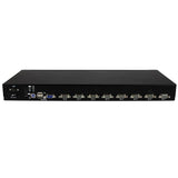 8 Port 1U Rackmount USB PS/2 KVM Switch with OSD