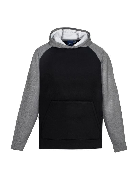 Hype Kids Two Tone Hoodie - Black/Grey Marle (Size 8)
