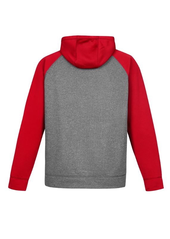 Hype Unisex Two Tone Hoodie - Grey Marle/Red (5XL)