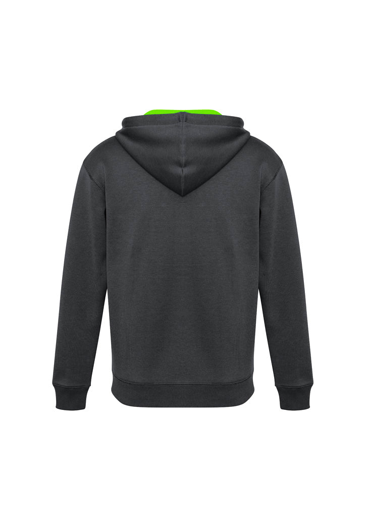 Renegade Unisex Hoodie - Grey/Fluoro Lime/Silver