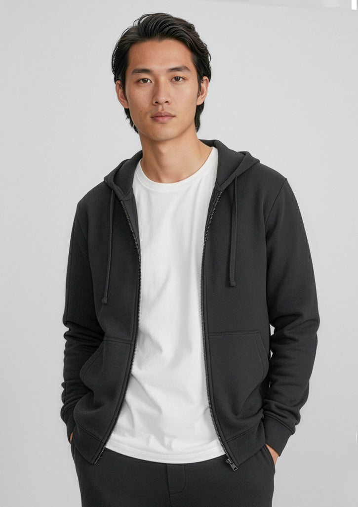 Crew Mens Zip Hoodie - Navy