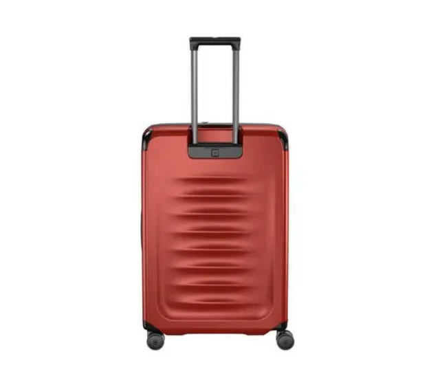 Victorinox Spectra 3.0 expandable large case, made from eco-friendly SORPLAS, featuring dual-caster wheels and TSA lock.