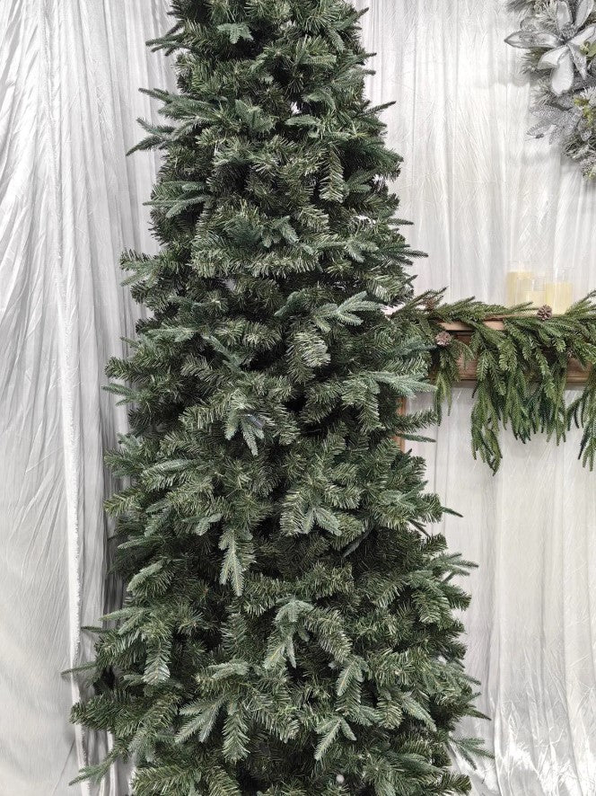 Christmas Tree - 9′ Slim Mixed Pine Green Tree (275cm)