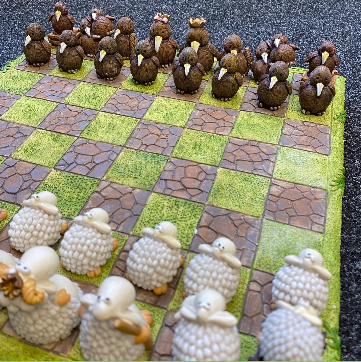 Chess Set - Sheep vs Kiwi