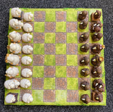 Chess Set - Sheep vs Kiwi